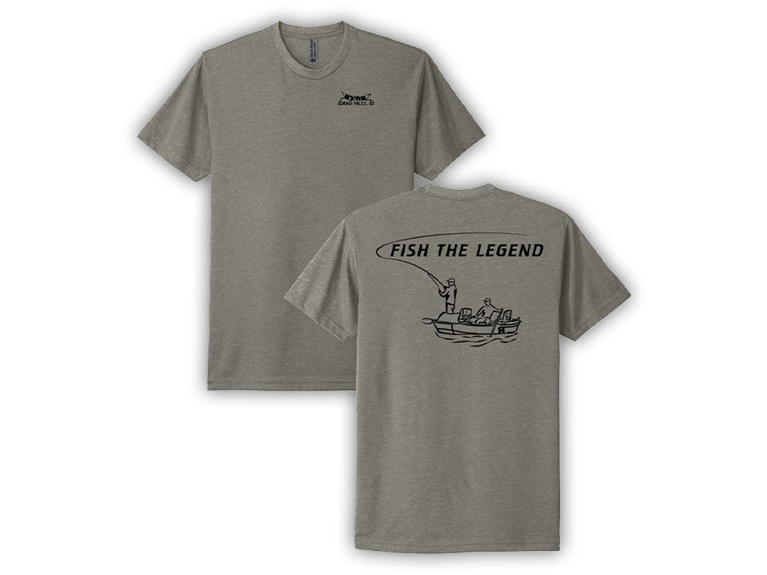 house on the hill boat Tシャツ 110 Men's Legend Guide T-Shirt – Hyde Drift Boats