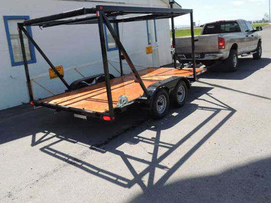 custom raft trailer