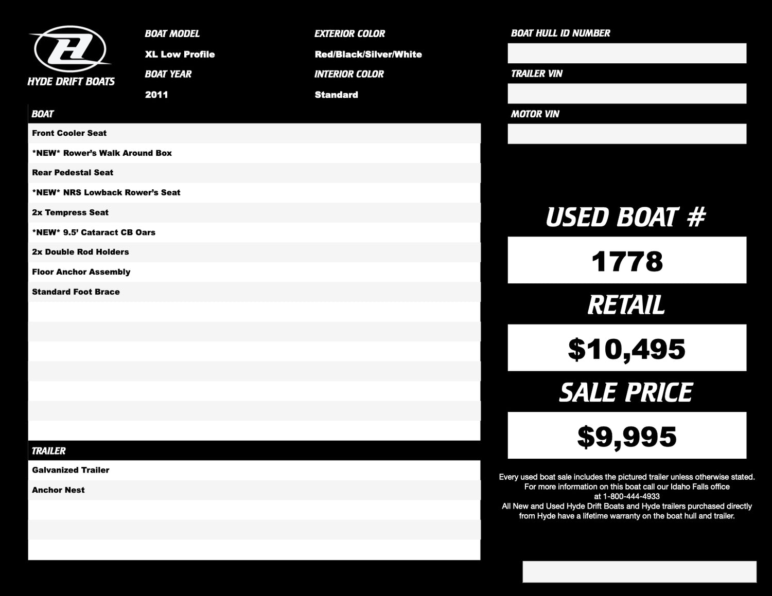 2011 Hyde XL Low Profile