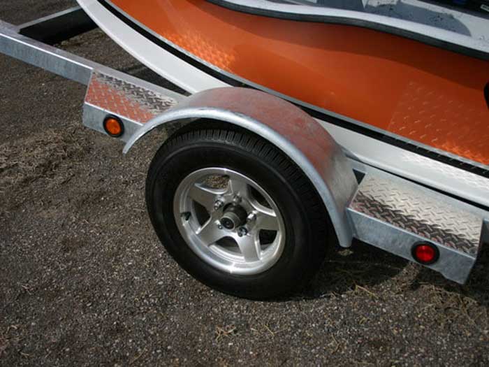 custom rims on drift boat trailer