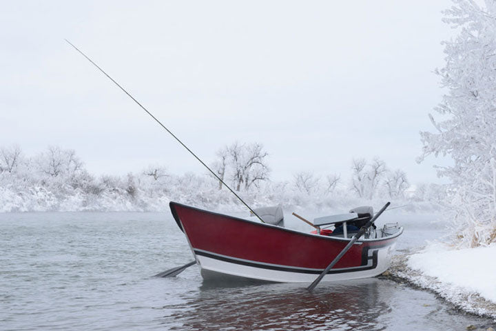 winter drift boat float