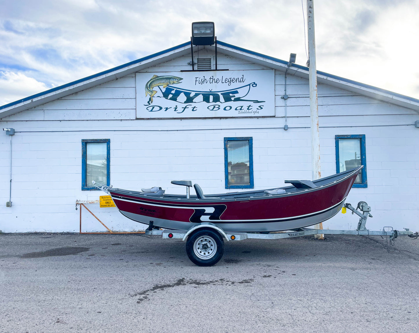 2022 Hyde Drift Boat Aluminum 16.8 High Side