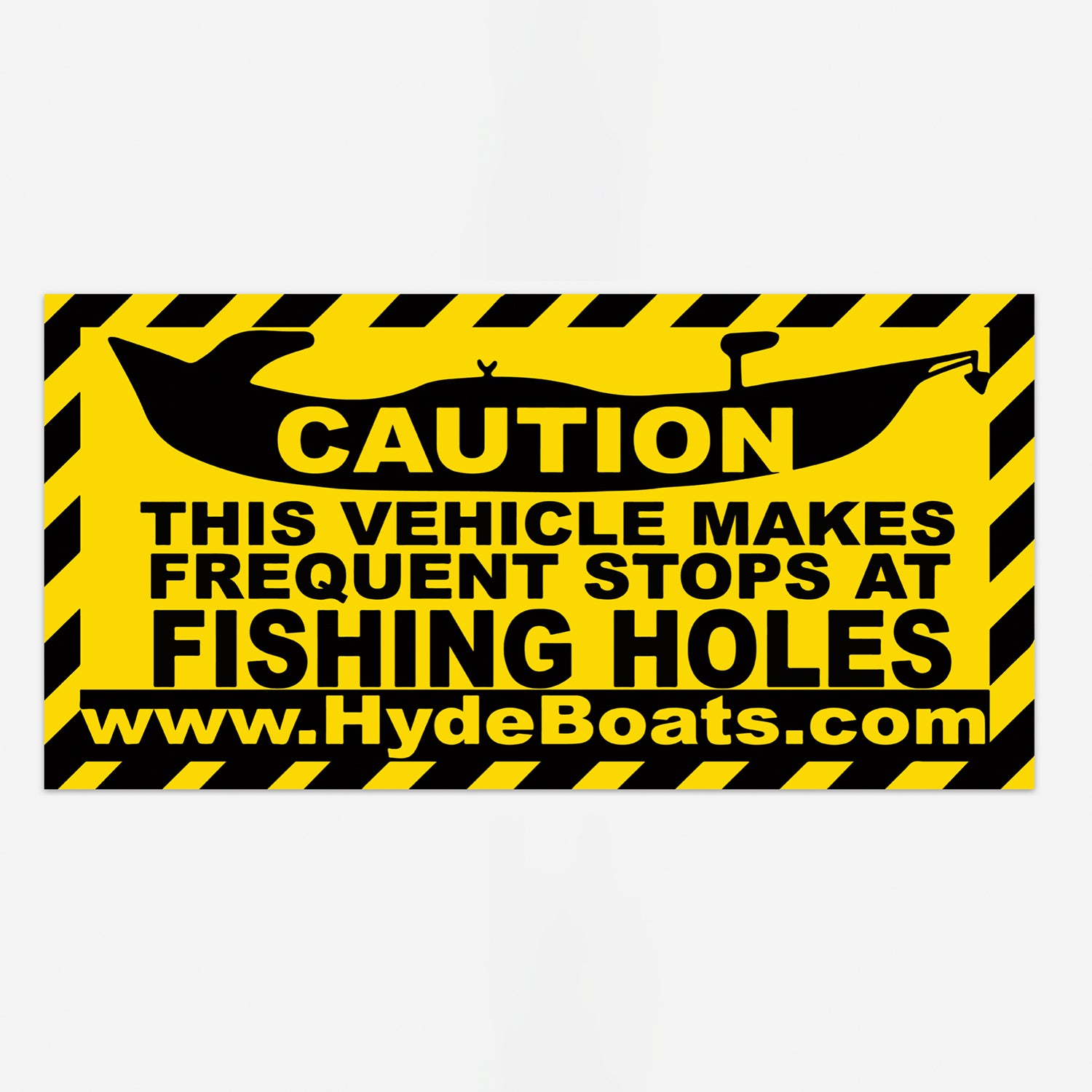 Frequent Stops at Fishing Holes Sticker - Hyde Drift Boats