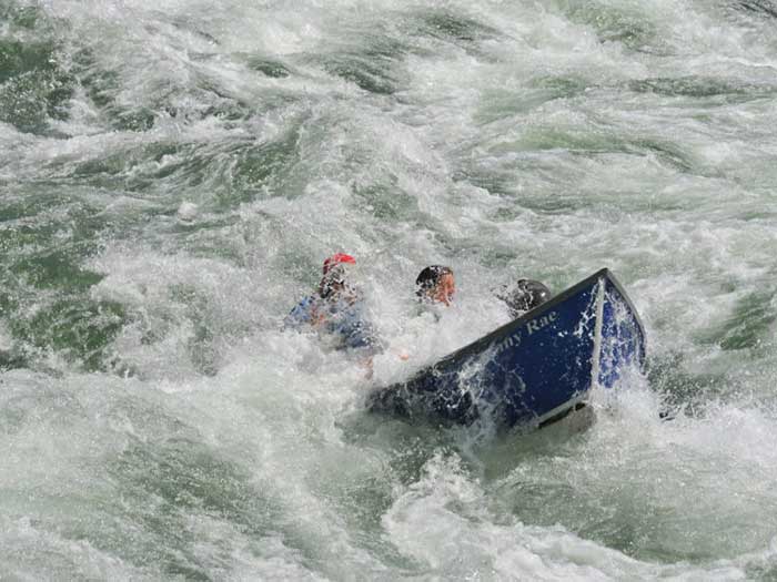 Whitewater drift boat