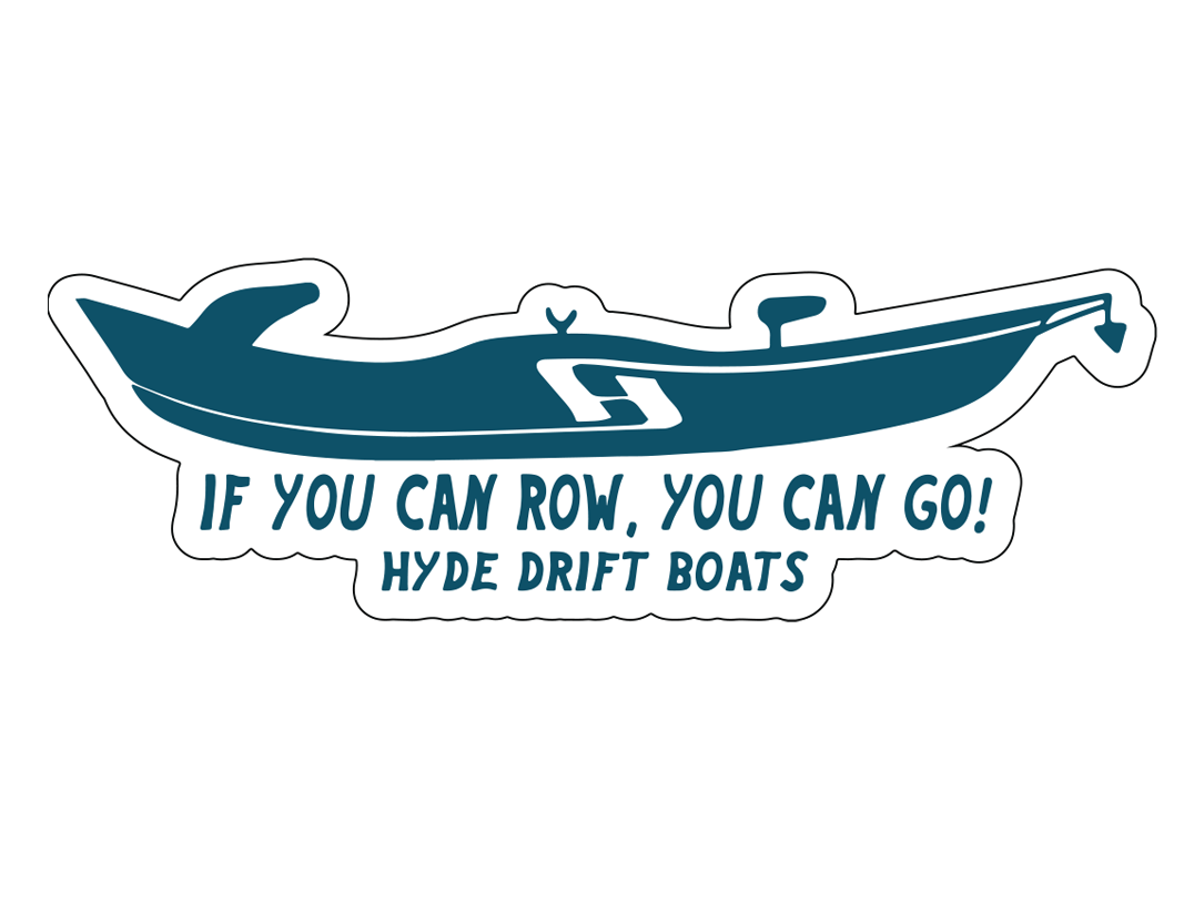 If You Can Row You Can Go Sticker