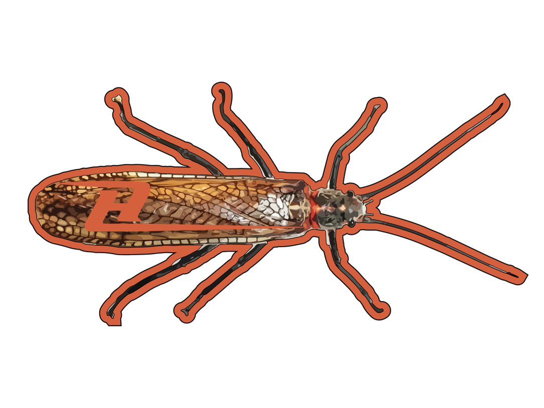 Salmon Fly Sticker