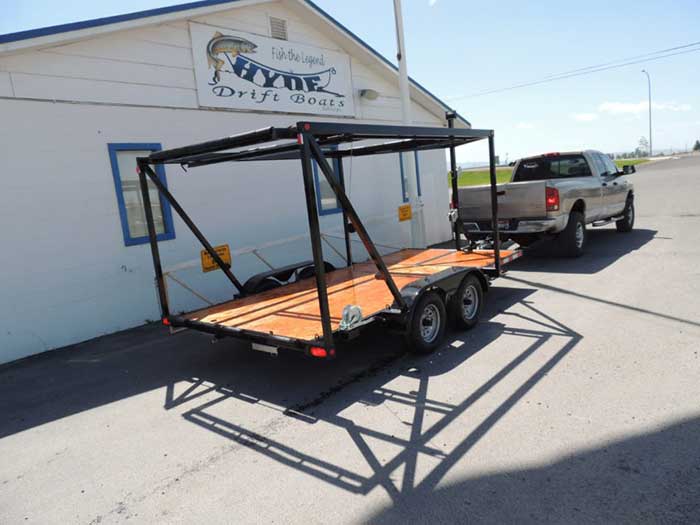 custom raft trailer