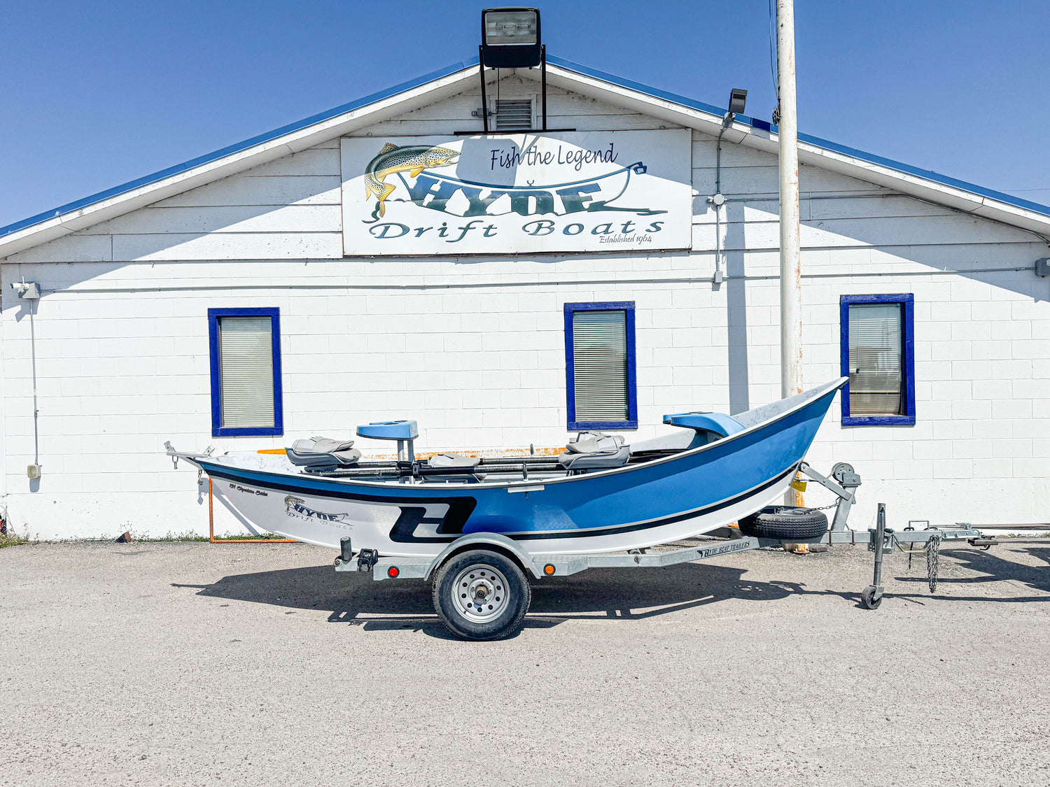 2008 Hyde Drift Boat 16.8′ High Side Special Edition