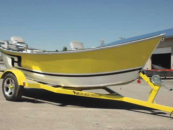 custom painted boat trailer